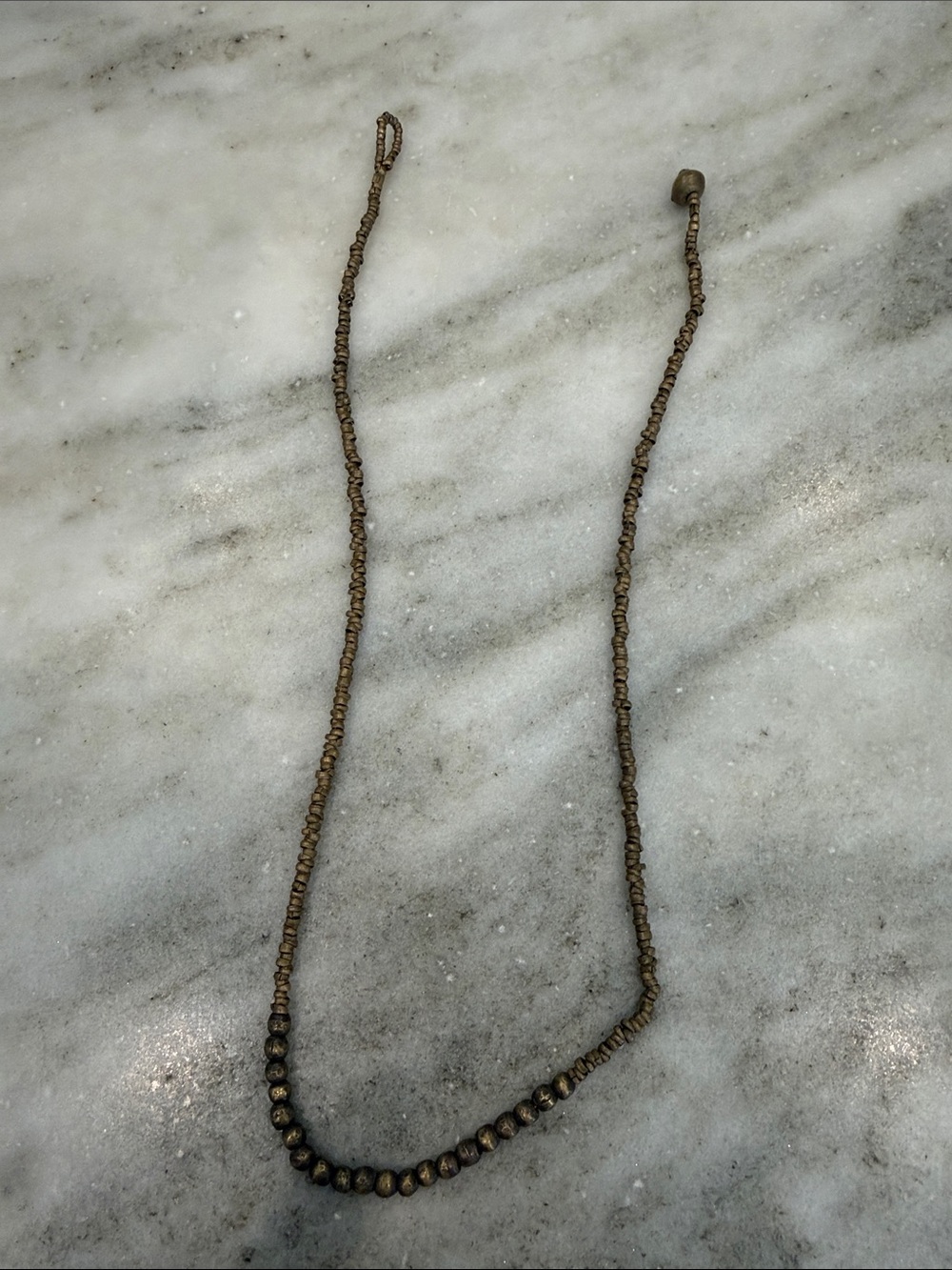 Noonday Collection Bronze Bead Strand Necklace